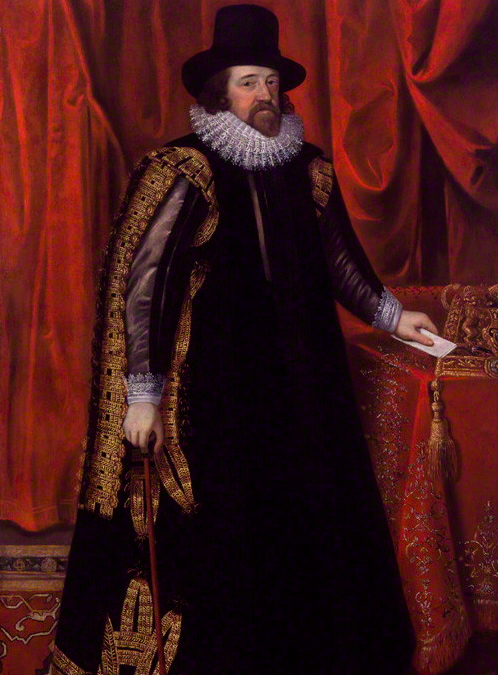 Francis Bacon, Viscount St Alban by Unknown artist oil on canvas, after 1731 (circa 1618). © The National Portrait Gallery, London.