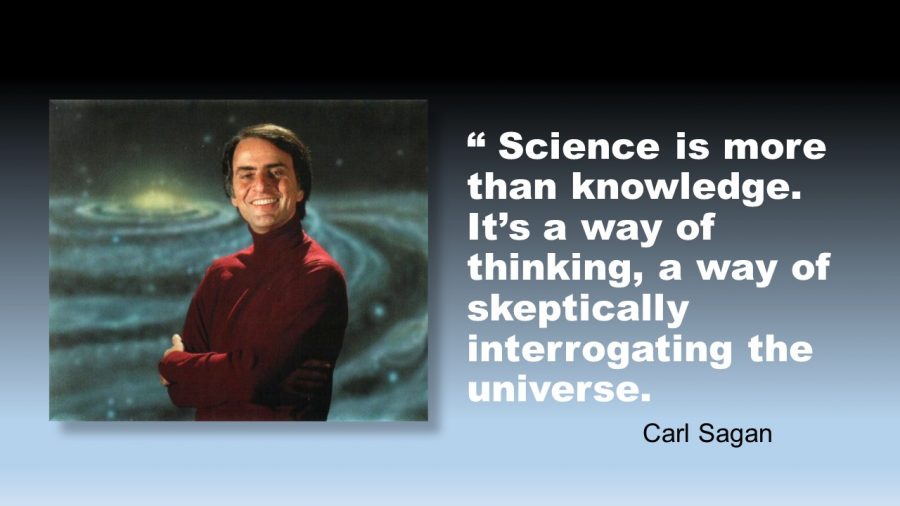 Carl Sagan (November 9, 1934 – December 20, 1996) relentlessly advocated skeptical inquiry and encouraged applying the scientific way of thinking to everyday life. He believed that scientific thinking refines our intellectual and moral integrity.